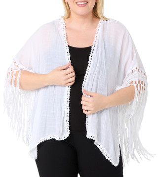 Thumbnail 1: LIV LOS ANGELES Liv Los Angeles Womens Plus Crochet Cardigan 