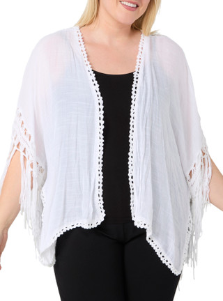Thumbnail 3: LIV LOS ANGELES Liv Los Angeles Womens Plus Crochet Cardigan 