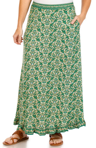 Thumbnail 1: MAX STUDIO Max Studio Womens Floral Maxi Skirt 