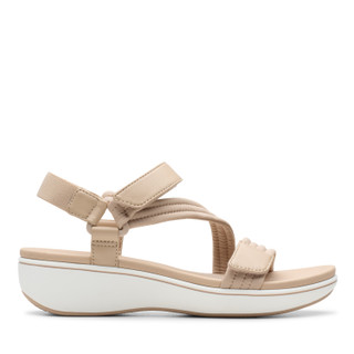 Thumbnail 4: Clarks Clarks Womens Cloudsteppers BreezeRae Sun Wedge Sandals 