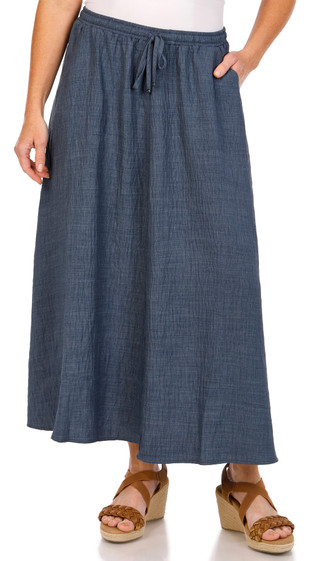 Thumbnail 1: MAX STUDIO Max Studio Womens Solid Maxi Skirt 