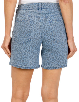 Thumbnail 3: D. Jeans D. Jeans Womens Leopard Print Side Slit Shorts 
