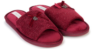 Thumbnail 1: daisy fuentes Daisy Fuentes Womens Chenille Bow Slippers 