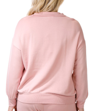 Thumbnail 2: Workshop Workshop Womens Plus 2 Pc Quarter Zip & Pants Set 