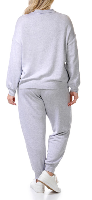 Thumbnail 6: Workshop Workshop Womens Plus 2 Pc Quarter Zip & Pants Set 