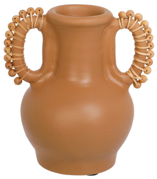 Thumbnail 1: Source & Co. 9.5 in Carpenter Terracotta Decorative Vase 