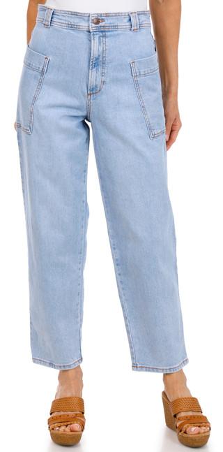 Thumbnail 1: Joe's Jeans Joe's Jeans Womens Barrel Leg Patch Pocket Denim Jeans 