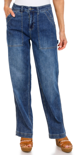 Thumbnail 1: Martha Stewart Martha Stewart Womens Straight Leg Work Denim Jeans 