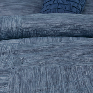 Thumbnail 7: Madison Park Madison Park 7 Pc. Walter Seersucker Comforter Set 