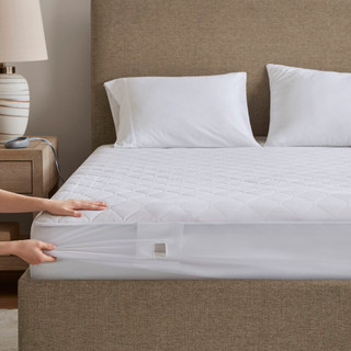 Thumbnail 7: Beautyrest Beautyrest Cotton Blend Heated Mattress Pad 
