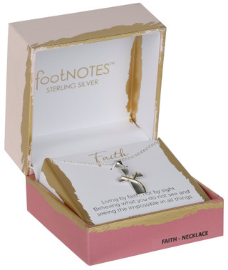 Thumbnail 1: Footnotes Footnotes Sterling Silver Faith Necklace 