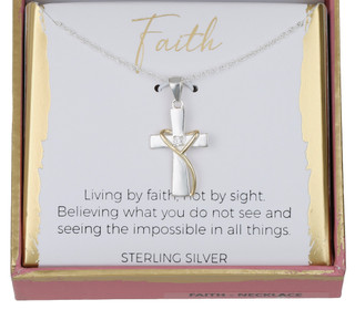 Thumbnail 2: Footnotes Footnotes Sterling Silver Faith Necklace 