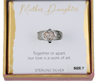 Thumbnail 2: Footnotes Footnotes Sterling Silver Mom Ring 