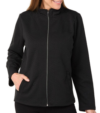 Thumbnail 1: Onque Onque Womens Long Sleeve Solid Snake Quilted Jacket 