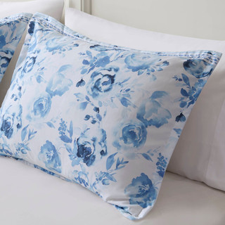 Thumbnail 8: Intelligent Design Intelligent Design Christa Floral Striped Comforter Set 