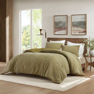 Thumbnail 2: Woolrich Woolrich Lyon Waffle Washed Comforter Set 