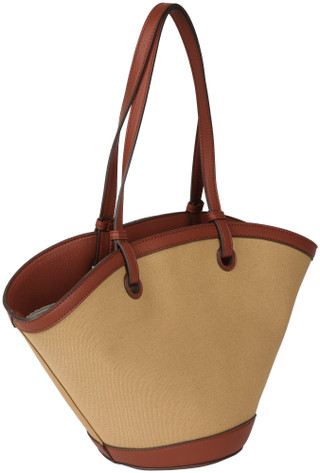 Thumbnail 2: Sun N' Sand Sun N' Sand Tan Canvas Shoulder Tote 