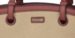 Thumbnail 4: Sun N' Sand Sun N' Sand Tan Canvas Shoulder Tote 