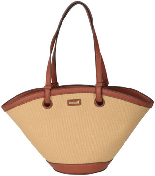 Thumbnail 1: Sun N' Sand Sun N' Sand Tan Canvas Shoulder Tote 