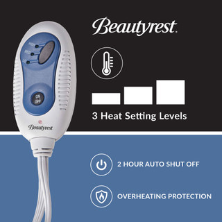 Thumbnail 5: Beautyrest Beautyrest Plush Heated Throw 