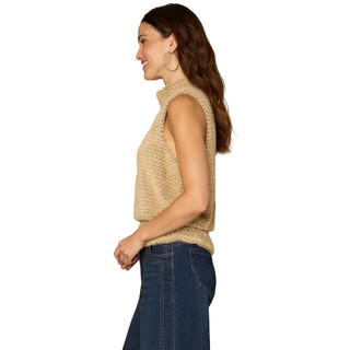 Thumbnail 3: Democracy Democracy Womens Turtle Neck Banded Ruched Hem Knit Top 