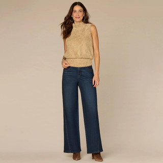 Thumbnail 4: Democracy Democracy Womens Turtle Neck Banded Ruched Hem Knit Top 