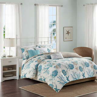 Thumbnail 1: Madison Park Madison Park 6 Pc. Pebble Beach Sateen Duvet Cover Set 