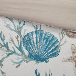 Thumbnail 6: Madison Park Madison Park 6 Pc. Pebble Beach Sateen Duvet Cover Set 
