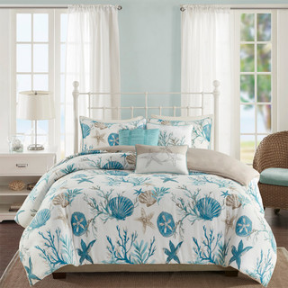 Thumbnail 10: Madison Park Madison Park 6 Pc. Pebble Beach Sateen Duvet Cover Set 