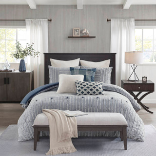 Thumbnail 4: MADISON PARK SIGNATURE Madison Park Signature Essence Clipped Comforter Set 