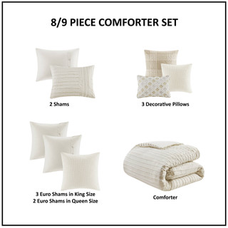 Thumbnail 7: MADISON PARK SIGNATURE Madison Park Signature Essence Clipped Comforter Set 