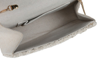 Thumbnail 3: D'Margeaux D'Margeaux Natural Floral Embossed Bamboo Handle Satchel 