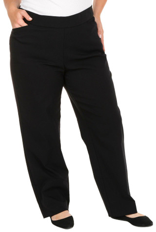 Thumbnail 1: Coral Bay Coral Bay Plus Favorite Fit Slimming Solid Pocket Pants 