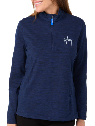 Thumbnail 3: Guy Harvey Guy Harvey Womens Quarter Zip Performance Jacket 
