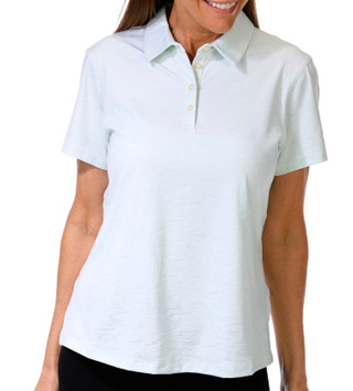 Thumbnail 1: Puma Golf Puma Golf Womens Short Sleeve Textured Golf Polo Shirt 