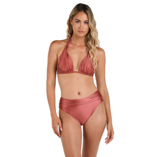 Thumbnail 4: La Blanca La Blanca Womens Earth Goddess Halter Triangle Swim Top 