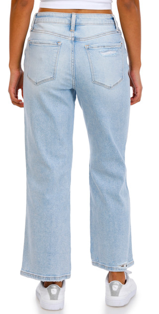 Thumbnail 2: VERVET Vervet Juniors Aileah Straight Leg Jeans 