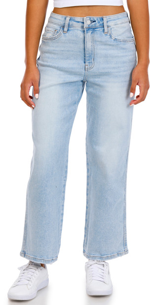 Thumbnail 1: VERVET Vervet Juniors Aileah Straight Leg Jeans 