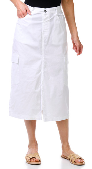 Thumbnail 1: Dash Dash Womens Cargo Front Slit Midi Skirt 