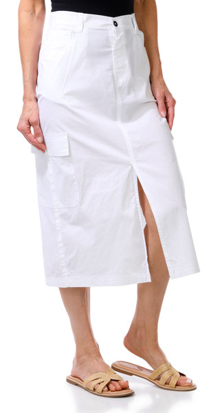 Thumbnail 4: Dash Dash Womens Cargo Front Slit Midi Skirt 