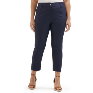 Thumbnail 1: Rafaella Rafaella Plus Satin Luxe Straight Fit Pants 