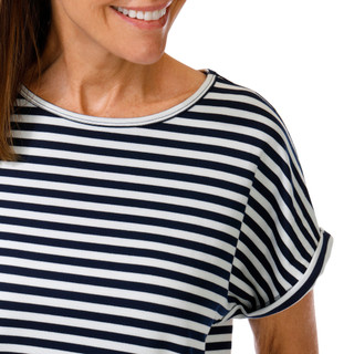 Thumbnail 2: Martha Stewart Martha Stewart Womens Relaxed Stripe T-Shirt 