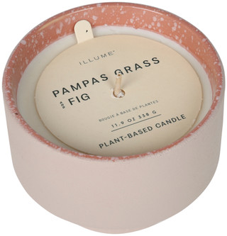 Thumbnail 2: ILLUME HOLDING COMPANY ILLUME Verde Fig & Pampas Grass Ceramic Candle, 12 oz. 