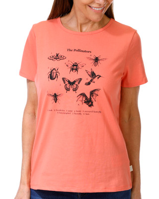 Thumbnail 1: Martha Stewart Martha Stewart Womens Pollinators Graphic T-Shirt 