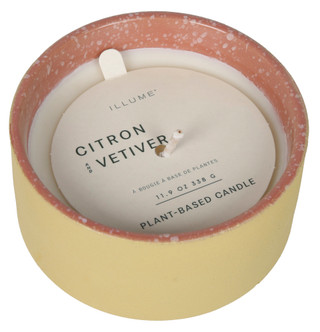 Thumbnail 2: ILLUME HOLDING COMPANY ILLUME Citron Vetiver Verde Ceramic  Candle, 12 oz. 