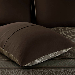 Thumbnail 15: MADISON PARK ESSENTIALS Madison Park Essentials 16 Pc. Zara Jacquard Comforter Set 
