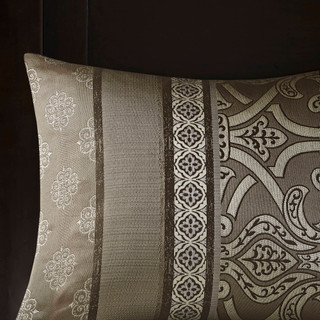 Thumbnail 29: MADISON PARK ESSENTIALS Madison Park Essentials 16 Pc. Zara Jacquard Comforter Set 