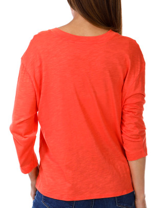 Thumbnail 2: Skyes The Limit Skyes The Limit Womens 3/4 Sleeve Solid Bottom Tie Top 