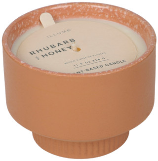 Thumbnail 1: ILLUME HOLDING COMPANY ILLUME Verde Rhubarb & Honey Ceramic Candle, 12 oz. 