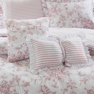 Thumbnail 2: MADISON PARK ESSENTIALS Madison Park Essentials 4 Pc. Adele Floral Comforter Set 